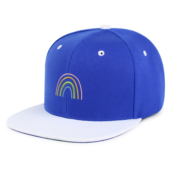 Rainbow Snapback Hat Embroidered Hip-Hop Baseball Cap Pastel Cute