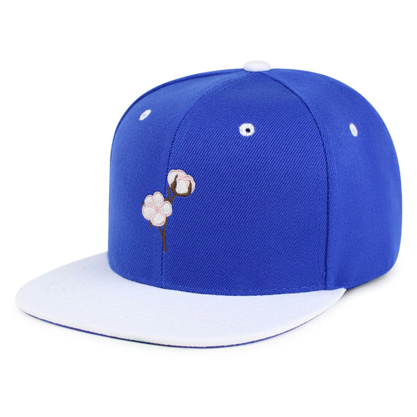 Cotton Flower Snapback Hat Embroidered Hip-Hop Baseball Cap Tree