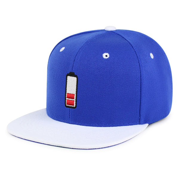 Low Battery Snapback Hat Embroidered Hip-Hop Baseball Cap Phone