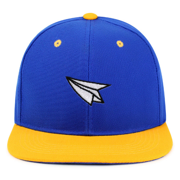 Paper Airplane Snapback Hat Embroidered Hip-Hop Baseball Cap Plane Sky