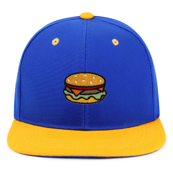 Hamburger Snapback Hat Embroidered Hip-Hop Baseball Cap Fast Food