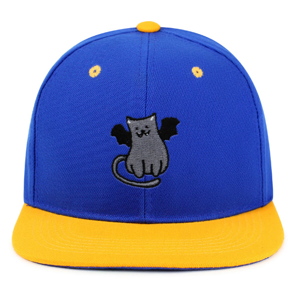 Bat-cat Snapback Hat Embroidered Hip-Hop Baseball Cap Cat Kitty