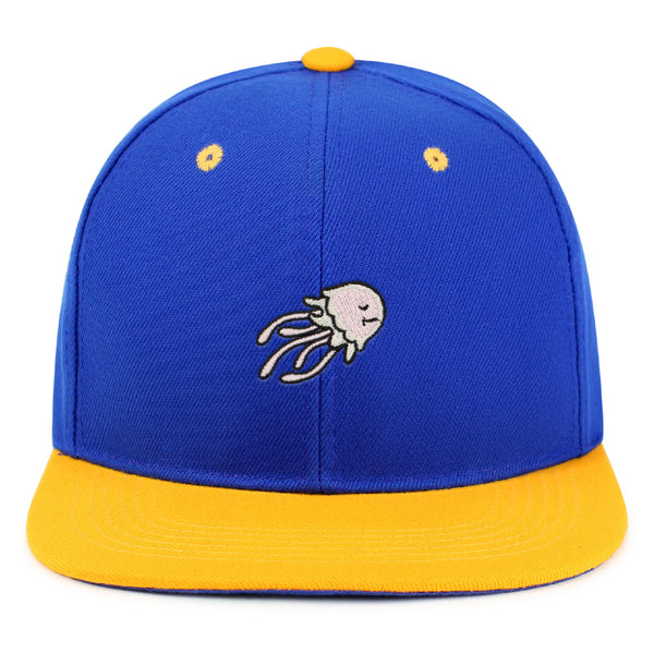 Jellyfish Snapback Hat Embroidered Hip-Hop Baseball Cap Fish Nature