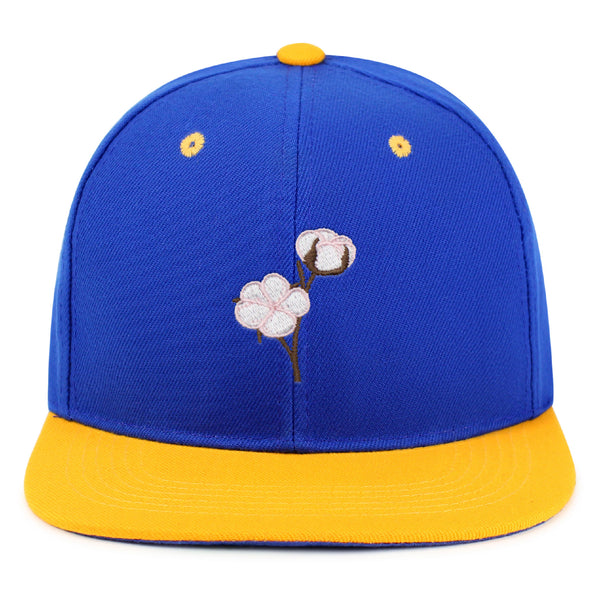 Cotton Flower Snapback Hat Embroidered Hip-Hop Baseball Cap Tree