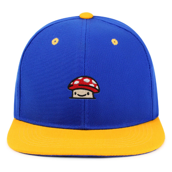 Mushroom  Snapback Hat Embroidered Hip-Hop Baseball Cap Red