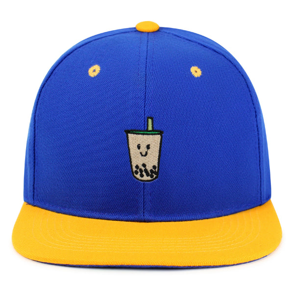 Boba Tea  Snapback Hat Embroidered Hip-Hop Baseball Cap Pearl