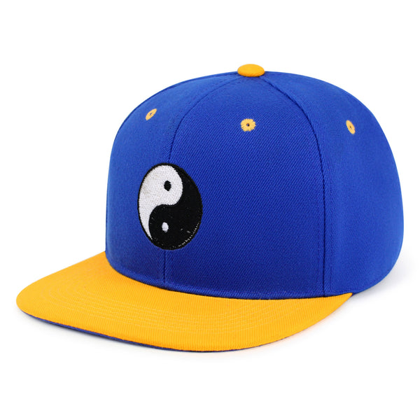 Ying Yang Snapback Hat Embroidered Hip-Hop Baseball Cap Asian Meditation