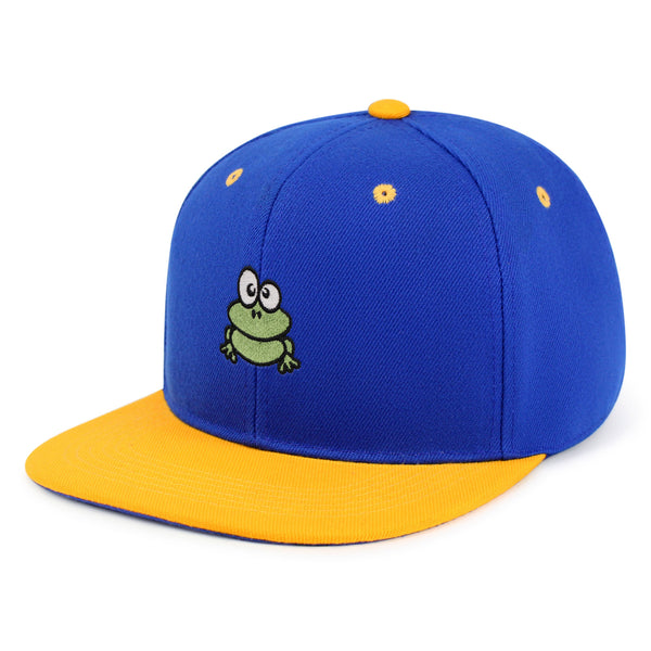 Frog  Snapback Hat Embroidered Hip-Hop Baseball Cap Green