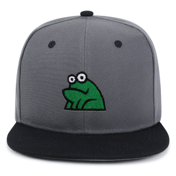 Frog Snapback Hat Embroidered Hip-Hop Baseball Cap Funny