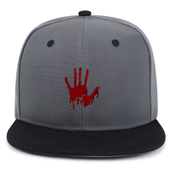 Bloody Hand Snapback Hat Embroidered Hip-Hop Baseball Cap Horror