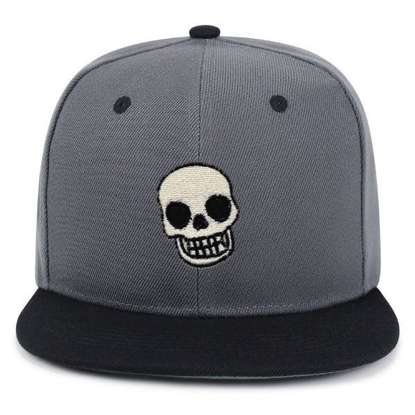 Skull Snapback Hat Embroidered Hip-Hop Baseball Cap Girly Halloween
