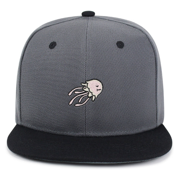 Jellyfish Snapback Hat Embroidered Hip-Hop Baseball Cap Fish Nature