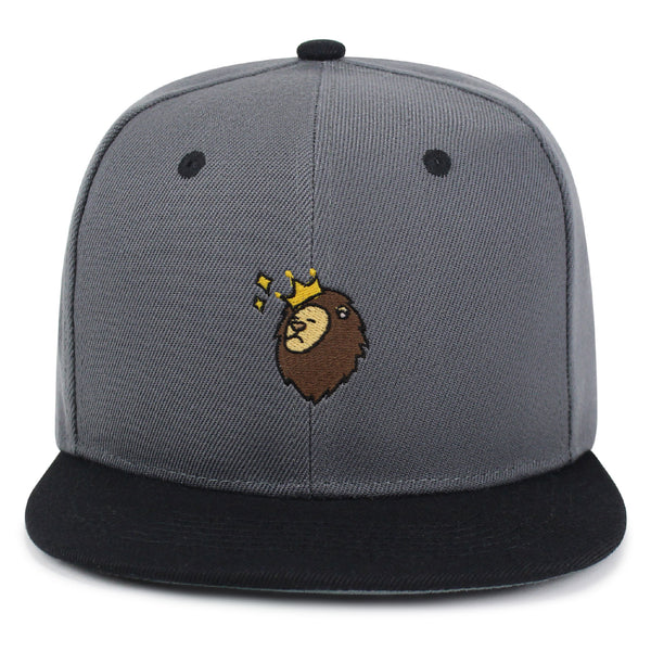 Lion Snapback Hat Embroidered Hip-Hop Baseball Cap Zoo King