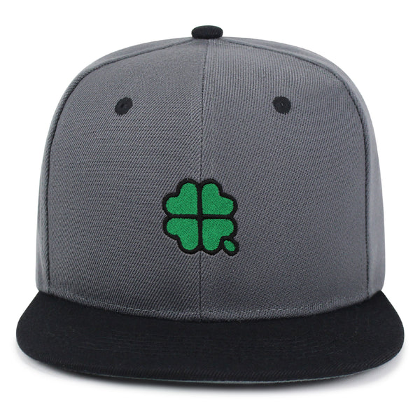 Four Leaf Clover  Snapback Hat Embroidered Hip-Hop Baseball Cap Clove Lucky