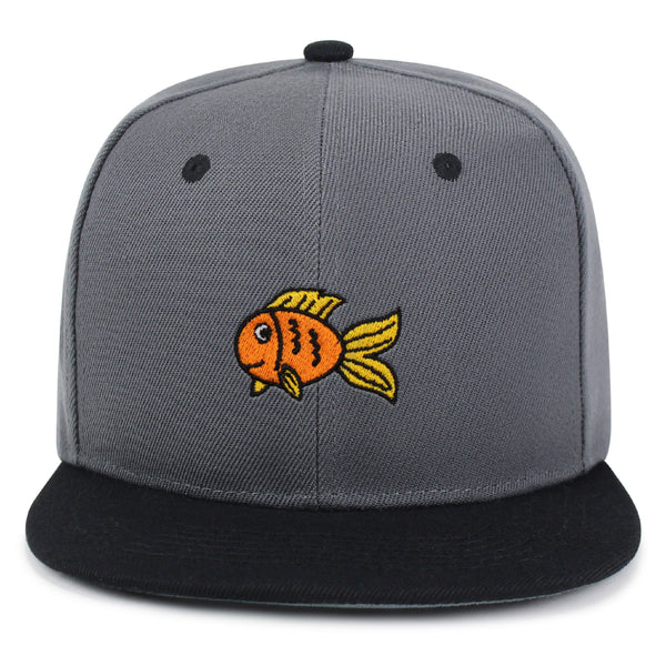 Goldfish Snapback Hat Embroidered Hip-Hop Baseball Cap Finding Fish