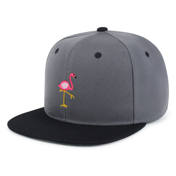 Flamingo Snapback Hat Embroidered Hip-Hop Baseball Cap Bird Pink