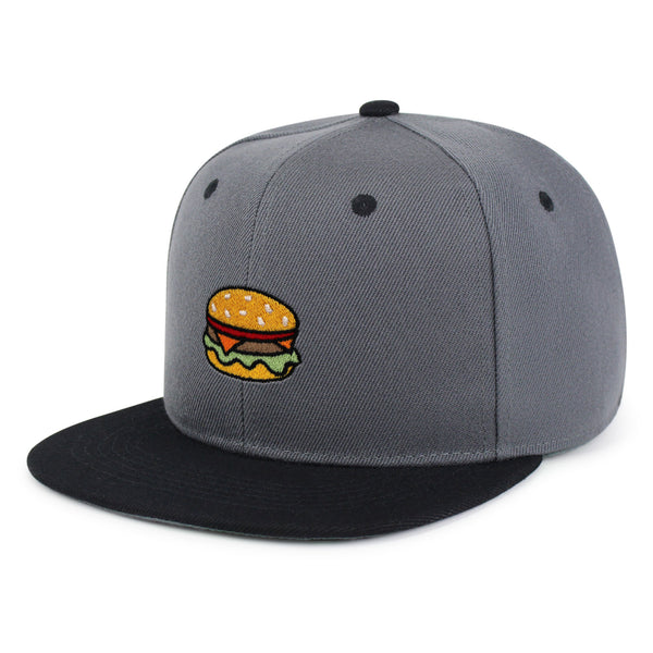 Hamburger Snapback Hat Embroidered Hip-Hop Baseball Cap Fast Food