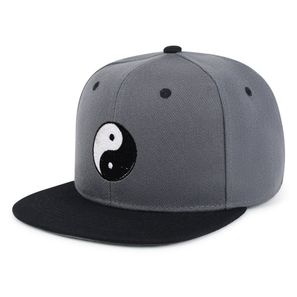 Ying Yang Snapback Hat Embroidered Hip-Hop Baseball Cap Asian Meditation