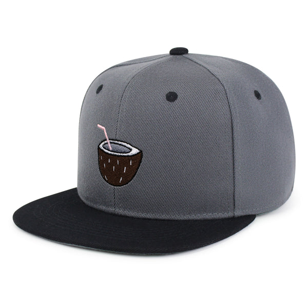 Coconut Snapback Hat Embroidered Hip-Hop Baseball Cap Juice Tree