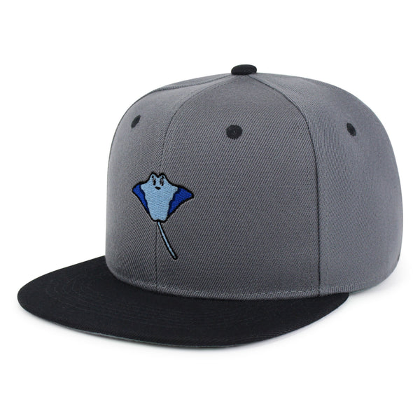 Stingray Snapback Hat Embroidered Hip-Hop Baseball Cap Fishing Ocean