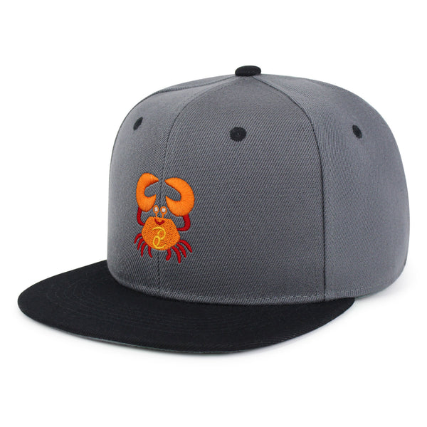 Cancer Snapback Hat Embroidered Hip-Hop Baseball Cap Crab Zodiac