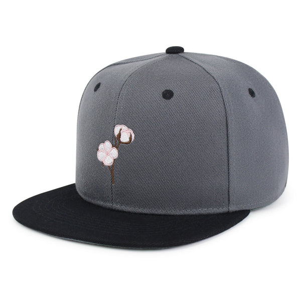 Cotton Flower Snapback Hat Embroidered Hip-Hop Baseball Cap Tree