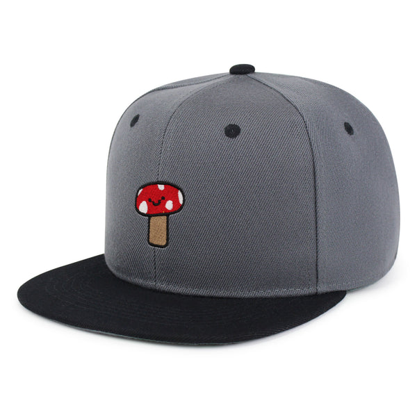 Mushroom Snapback Hat Embroidered Hip-Hop Baseball Cap Cute