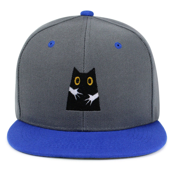 Hugs Snapback Hat Embroidered Hip-Hop Baseball Cap Black Cat Mom