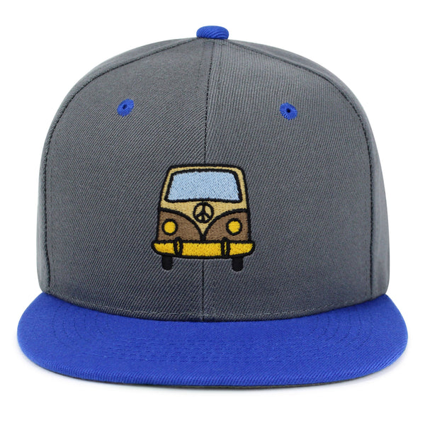 Hippie Van Snapback Hat Embroidered Hip-Hop Baseball Cap RV VW