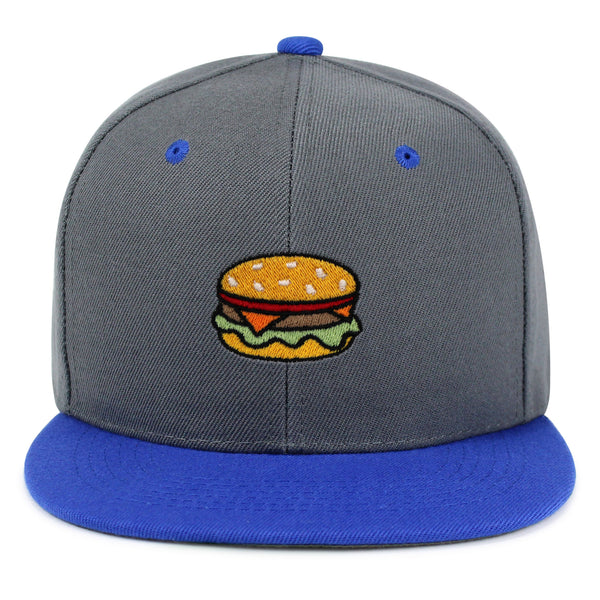 Hamburger Snapback Hat Embroidered Hip-Hop Baseball Cap Fast Food