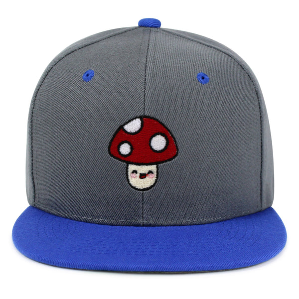 Mushroom Snapback Hat Embroidered Hip-Hop Baseball Cap Vegetable