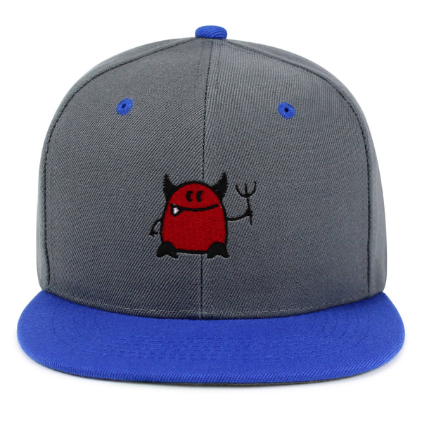 Devil Snapback Hat Embroidered Hip-Hop Baseball Cap Evil Halloween