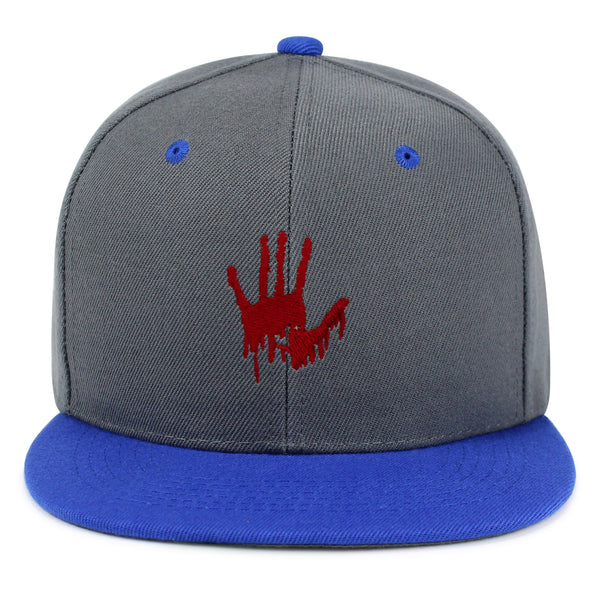 Bloody Hand Snapback Hat Embroidered Hip-Hop Baseball Cap Horror