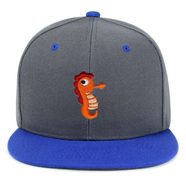 Sea Horse Snapback Hat Embroidered Hip-Hop Baseball Cap Ocean Fish