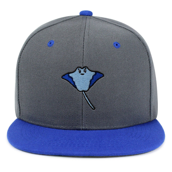 Stingray Snapback Hat Embroidered Hip-Hop Baseball Cap Fishing Ocean