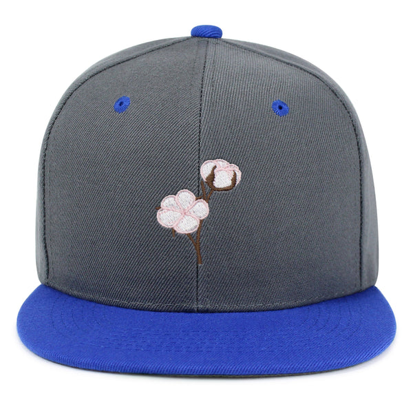 Cotton Flower Snapback Hat Embroidered Hip-Hop Baseball Cap Tree