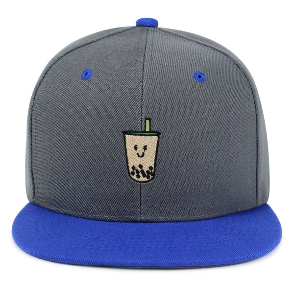 Boba Tea  Snapback Hat Embroidered Hip-Hop Baseball Cap Pearl