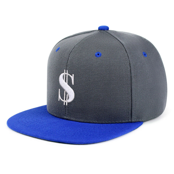 Dollar Sign Snapback Hat Embroidered Hip-Hop Baseball Cap Money Cash