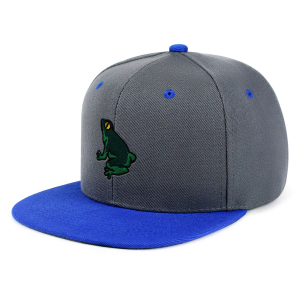 Frog Snapback Hat Embroidered Hip-Hop Baseball Cap Pond