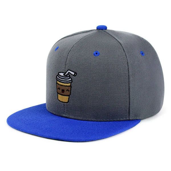 Morning Coffee Snapback Hat Embroidered Hip-Hop Baseball Cap Latte Americano