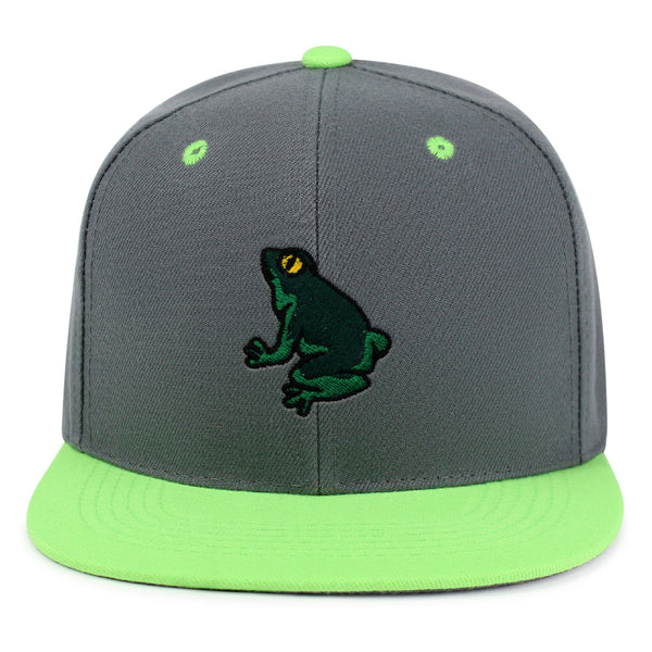 Frog Snapback Hat Embroidered Hip-Hop Baseball Cap Pond