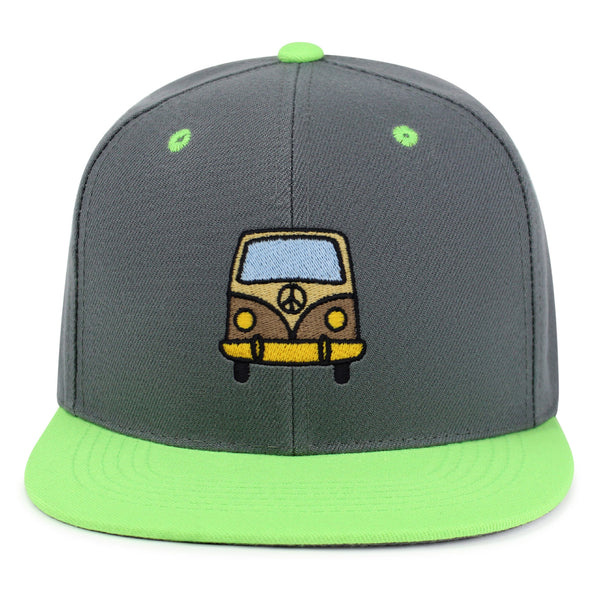 Hippie Van Snapback Hat Embroidered Hip-Hop Baseball Cap RV VW