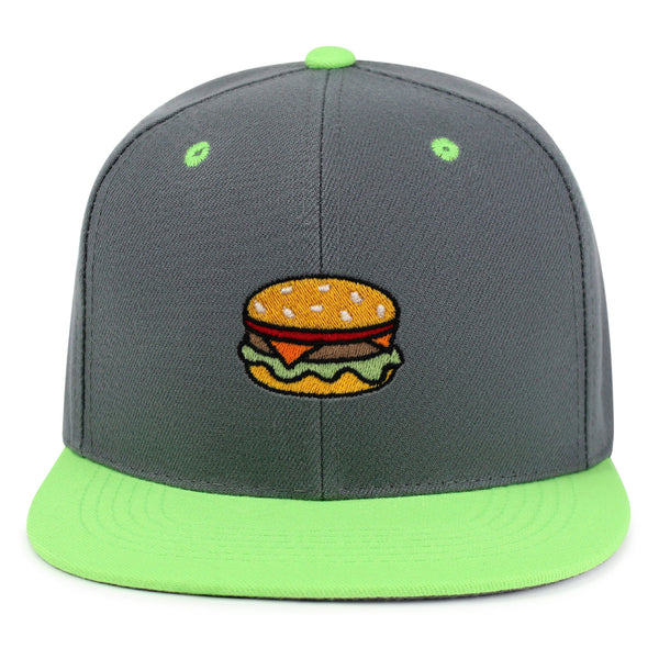 Hamburger Snapback Hat Embroidered Hip-Hop Baseball Cap Fast Food