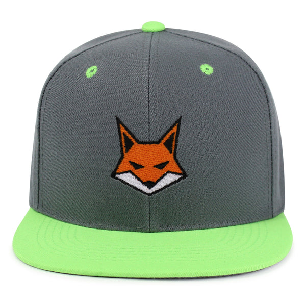 Fox Face Snapback Hat Embroidered Hip-Hop Baseball Cap Wild Animal