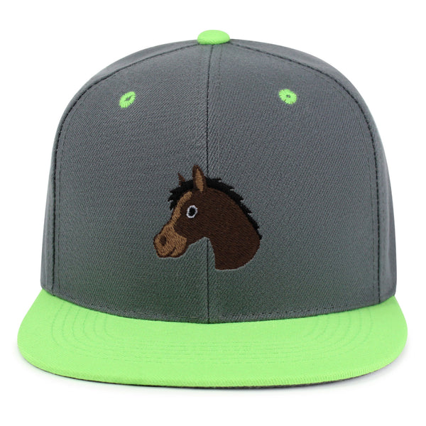 Horse Head Snapback Hat Embroidered Hip-Hop Baseball Cap Cowboy Zoo