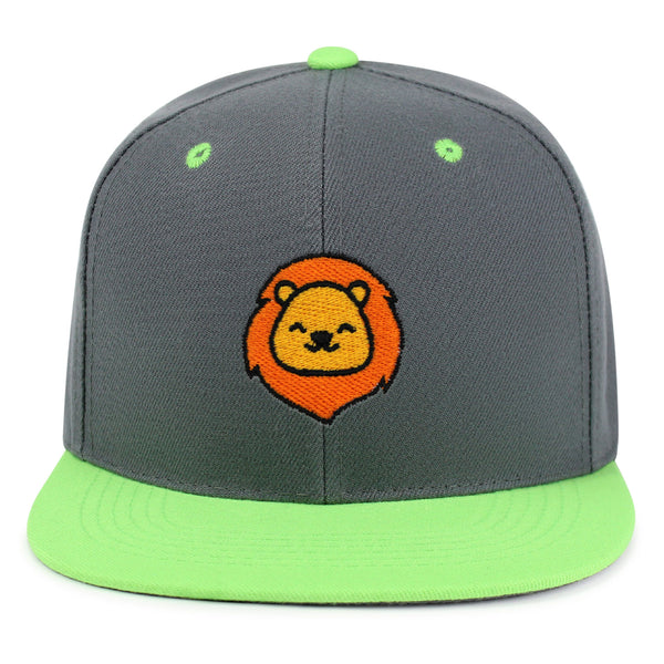 Lion Snapback Hat Embroidered Hip-Hop Baseball Cap Zoo King Animal