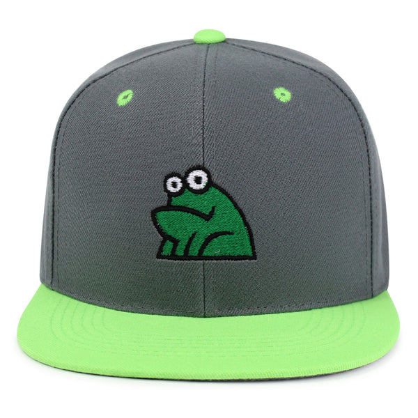 Frog Snapback Hat Embroidered Hip-Hop Baseball Cap Funny