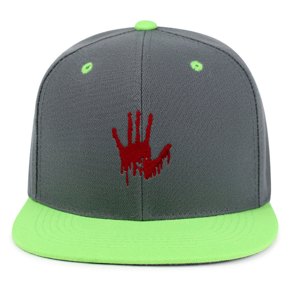 Bloody Hand Snapback Hat Embroidered Hip-Hop Baseball Cap Horror