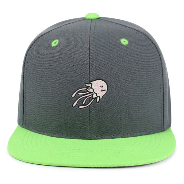 Jellyfish Snapback Hat Embroidered Hip-Hop Baseball Cap Fish Nature