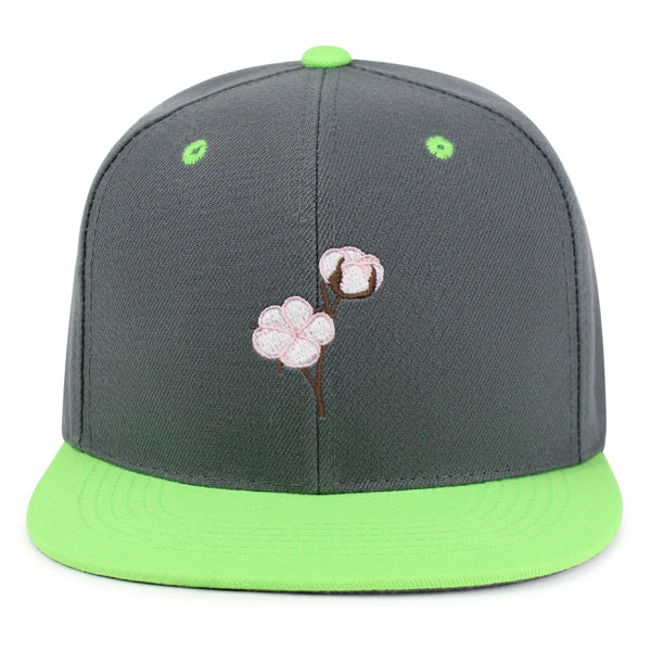 Cotton Flower Snapback Hat Embroidered Hip-Hop Baseball Cap Tree